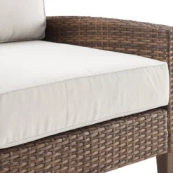 Capella Outdoor Wicker Sofa - Cream/Brown - Crosley 18 Capella Outdoor Wicker Sofa - Cream/Brown - Crosley -Sunnydaze Decor Store GUEST 0078557c 197d 4e08 97b0 5668471b3681 1