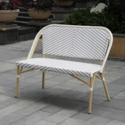 Alertis Patio Wicker Bench - MiBasics -Sunnydaze Decor Store GUEST 018c855e e8de 47cb bfd5 c21d52455721