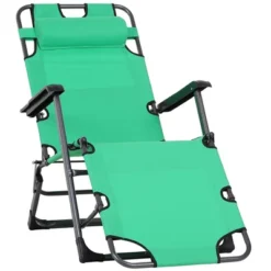 Outsunny 2-in-1 Folding Patio Lounge Chair W/ Pillow, Outdoor Portable Sun Lounger Reclining To 120°/180°, Oxford Fabric 22 Outsunny 2-in-1 Folding Patio Lounge Chair W/ Pillow, Outdoor Portable Sun Lounger Reclining To 120°/180°, Oxford Fabric -Sunnydaze Decor Store GUEST 03e0ba84 1f87 4006 8f7b 5871e2501344