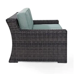Beaufort Outdoor Wicker Loveseat - Mist - Crosley 16 Beaufort Outdoor Wicker Loveseat - Mist - Crosley -Sunnydaze Decor Store GUEST 04257f20 de56 47ee abe6 79aeab627761