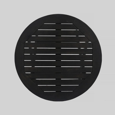 Hillside 3pc Wood And Wicker Foldable Bistro Set Dark Gray/Brown - Christopher Knight Home 5 Hillside 3pc Wood And Wicker Foldable Bistro Set Dark Gray/Brown - Christopher Knight Home - Image 5