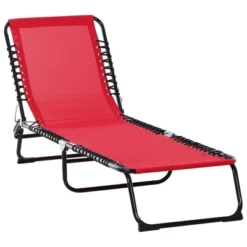 Outsunny Outdoor Folding Chaise Lounge Chair Portable Lightweight Reclining Garden Sun Lounger With 4-Position Adjustable Backrest For Patio, Deck, And Poolside -Sunnydaze Decor Store GUEST 0617fe1f be7c 4026 8681 76e82fa7c675