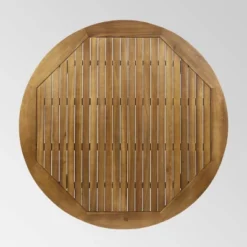 Pines 5pc Acacia Wood Dining Set - Teak/Cream - Christopher Knight Home -Sunnydaze Decor Store GUEST 07383786 143d 46a5 b413 422a94ab6ce3