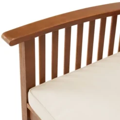 Lyndon 3pc Eucalyptus Wood Outdoor Set With Cushions - Light Brown - Alaterre Furniture -Sunnydaze Decor Store GUEST 07a2542e 0f13 41ea bef6 94b1b7f634d6