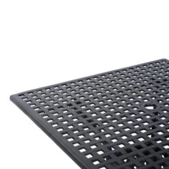 Outsunny 36" X 36" Square Patio Table With Umbrella Hole, Aluminum Outdoor Dining Table, Outdoor Bistro Table For Garden, Backyard, Porch, Black -Sunnydaze Decor Store GUEST 08c2447c 6832 42c4 a3ac 67d35184b1e6