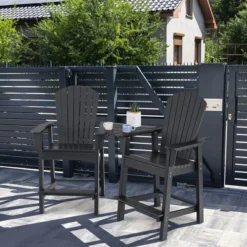 2pcs HDPE Tall Adirondack Chair Barstools Connecting Tray Patio Footrest -Sunnydaze Decor Store GUEST 0972f570 89ca 4085 bd76 8f6b2daa3483