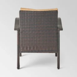 Kahala 5pc Wicker Chat Set With Fire Table - Christopher Knight Home -Sunnydaze Decor Store GUEST 0cd8f49a 59b3 4bfc 8b40 ec11ba75bf8d