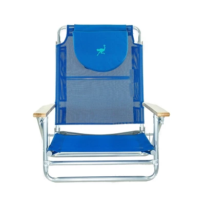 Ostrich SBSC-1016B Lightweight South Adult Beach Outdoor Lake Sand Lounging Chair, Blue And White Stripes 3 Ostrich SBSC-1016B Lightweight South Adult Beach Outdoor Lake Sand Lounging Chair, Blue And White Stripes - Image 3
