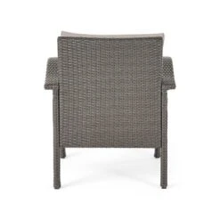 Keana 5pc Faux Rattan Club Chair & Fire Pit Chat Set - Christopher Knight Home -Sunnydaze Decor Store GUEST 0f168e18 25a6 48bc afd0 82ff58b22979