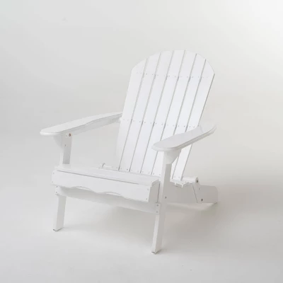 Malibu 2pk Acacia Wood Adirondack Chairs - White/Gray - Christopher Knight Home 3 Malibu 2pk Acacia Wood Adirondack Chairs - White/Gray - Christopher Knight Home - Image 3