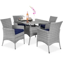 Best Choice Products 5-Piece Indoor Outdoor Wicker Patio Dining Table Furniture Set W/ Umbrella Cutout, 4 Chairs 17 Best Choice Products 5-Piece Indoor Outdoor Wicker Patio Dining Table Furniture Set W/ Umbrella Cutout, 4 Chairs -Sunnydaze Decor Store GUEST 0fc6bdf2 82bf 42fd a9be b60aae68219d