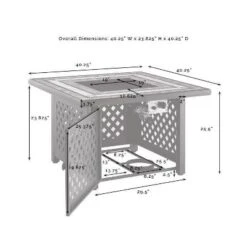 Palm Harbor 5pc Outdoor Wicker Conversation Set With Fire Table - Gray - Crosley -Sunnydaze Decor Store GUEST 0fd5736e 16dc 42fa 8cc0 142c92078f1b