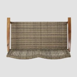 Hampton Wicker Loveseat - Natural/Gray - Christopher Knight Home 13 Hampton Wicker Loveseat - Natural/Gray - Christopher Knight Home -Sunnydaze Decor Store GUEST 10488d9f cce5 47a7 8fb4 e746c77ab81e