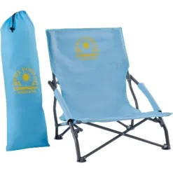 Maui And Sons Comfort Sling Back Bag Beach Camping Picnic Chair Lite Blue -Sunnydaze Decor Store GUEST 11391ddd 3492 4752 9b5a b7754891aae4