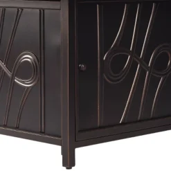 5pc Set With 42" Square Outdoor Aluminum Fire Table & Four Chairs - Oakland Living -Sunnydaze Decor Store GUEST 1155c402 7568 4980 9515 96d3a9e2e1fc