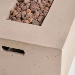 Kalo 5pc Wicker Chat Set With Fire Table - Brown/Tan/Light Gray - Christopher Knight Home -Sunnydaze Decor Store GUEST 1225dedc a169 4c8d 9547 667b9cf31749