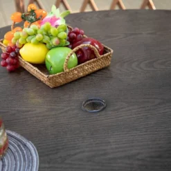 5pc Patio Set With Steel Table With 2" Umbrella Hole & Padded Sling C-Spring Arm Chairs - Captiva Designs -Sunnydaze Decor Store GUEST 134abc52 67c8 43c3 b2b6 f0107458a78f