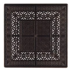 5pc Set With 42" Square Outdoor Aluminum Fire Table & Four Swivel Rocking Chairs & Wind Blocker Lid - Oakland Living -Sunnydaze Decor Store GUEST 1394ba6e 92c8 48ea 9f57 e3e6727d9ed9 1