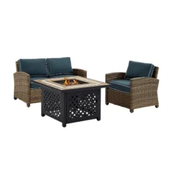 3pc Bradenton Outdoor Steel Fire Pit Set Navy/Weathered Brown - Crosley 15 3pc Bradenton Outdoor Steel Fire Pit Set Navy/Weathered Brown - Crosley -Sunnydaze Decor Store GUEST 14cd7571 aece 402e b8c8 abf5b7b349a4
