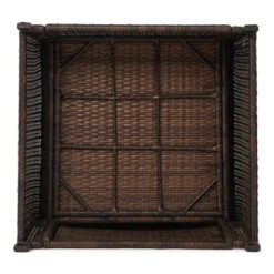 6pc Wicker Outdoor Conversation Set With Cushions & Ottomans - Blue - EDYO LIVING -Sunnydaze Decor Store GUEST 18df3510 4398 488a b83b f6218b5e26c4