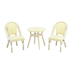 3pc Pyrite Kids' Aluminum Picnic Table Set - MiBasics -Sunnydaze Decor Store GUEST 1adb1b0f 8640 45bf 8943 0bf221f3eec9