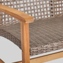 Hampton Wicker Loveseat - Natural/Gray - Christopher Knight Home 10 Hampton Wicker Loveseat - Natural/Gray - Christopher Knight Home -Sunnydaze Decor Store GUEST 1c882ece 4c48 40ba 892f a13f61f0514e