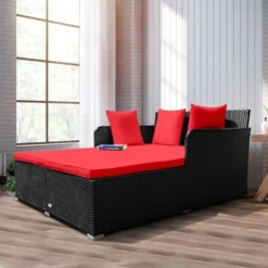 Tangkula Patio Rattan Daybed With 4 Pillows Cushioned Sofa For Outdoor 14 Tangkula Patio Rattan Daybed With 4 Pillows Cushioned Sofa For Outdoor -Sunnydaze Decor Store GUEST 1d96ae70 aeae 4e00 94ac e00c19f6f283