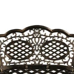 Ornate Traditional Aluminum Patio Bench - Bronze - Oakland Living 7 Ornate Traditional Aluminum Patio Bench - Bronze - Oakland Living -Sunnydaze Decor Store GUEST 1e11f6dd 2a51 42b7 ae82 068185a893f5