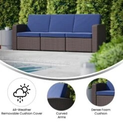 Flash Furniture Seneca Faux Rattan Sofa With All-Weather Cushions -Sunnydaze Decor Store GUEST 1f64e9ea c49e 40d8 b0cc 46e46bdbd23d