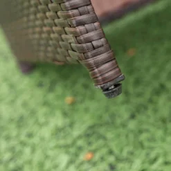 9pc Wicker Outdoor Dining Set With Cushion - Dark Brown/Beige - GODEER -Sunnydaze Decor Store GUEST 1f87215a 91ac 4b03 802b dbf1a15cf270