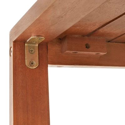 Grafton 23.5" Eucalyptus Wood Outdoor Cocktail Table - Natural - Alaterre Furniture 5 Grafton 23.5" Eucalyptus Wood Outdoor Cocktail Table - Natural - Alaterre Furniture - Image 5