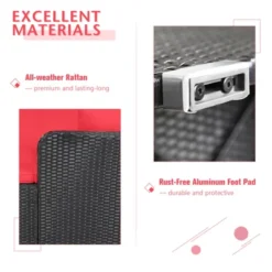 Tangkula Patio Rattan Daybed With 4 Pillows Cushioned Sofa For Outdoor 19 Tangkula Patio Rattan Daybed With 4 Pillows Cushioned Sofa For Outdoor -Sunnydaze Decor Store GUEST 2804119a 38b1 4cbc 97bc c197ee1a4546