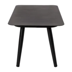 Emma And Oliver Black & Gray Woven All-Weather Four-Piece Conversation Set With Cushions & Metal Coffee Table For Porch, Backyard And Patio -Sunnydaze Decor Store GUEST 2c89e945 2820 4f44 bd97 5510f9a93a15