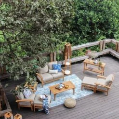 Cambridge Casual Caterina Teak Outdoor Patio Arm Chair -Sunnydaze Decor Store GUEST 2cbe96b4 2b9e 4a0a 95e8 346ffb463608