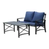 5pc Metal Loveseat Patio Conversation Set - Patio Festival