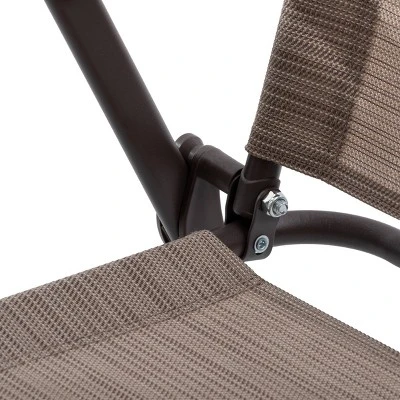 3pc Outdoor Dining Furniture Patio Bistro Set With 2 Folding Chairs & Round Table -Crestlive Products 4 3pc Outdoor Dining Furniture Patio Bistro Set With 2 Folding Chairs & Round Table -Crestlive Products - Image 4