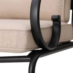 7pc Outdoor Dining Set With 6 Chairs With Seat & Back Cushions & Metal Rectangle Table With Umbrella Hole - Captiva Designs -Sunnydaze Decor Store GUEST 2e22cf9a 4a6f 41a1 af9f 3f7f5648180e