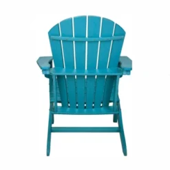 Leisure Classics UV Protected HDPE Indoor Outdoor Adirondack Lounge Patio Porch Deck Chair, Turquoise -Sunnydaze Decor Store GUEST 300a45eb 78a2 411b 9244 6f40002d79f2