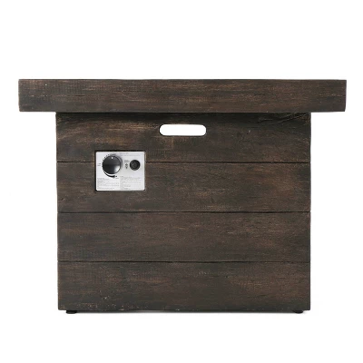 Avondale 3pc All-Weather Wicker Patio Chair Set W/ Fire Pit - Dark Brown - Christopher Knight Home 3 Avondale 3pc All-Weather Wicker Patio Chair Set W/ Fire Pit - Dark Brown - Christopher Knight Home - Image 3