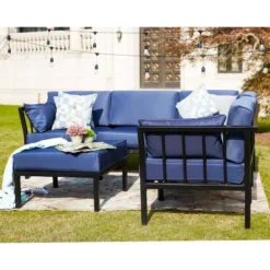 6pc Sectional Sofa Patio Conversation Set - Patio Festival -Sunnydaze Decor Store GUEST 324bb32b 50b4 4ce7 9b5a 4164d06fdceb