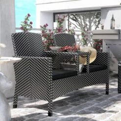 2pc Maksville Aluminum Patio Loveseat & Storage Bench - MiBasics 22 2pc Maksville Aluminum Patio Loveseat & Storage Bench - MiBasics -Sunnydaze Decor Store GUEST 34802929 7a3a 4742 8249 7e956b4d1551