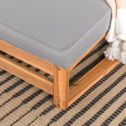 Galia 2pc Square Leg Acacia Wood Chair And Ottoman With Cushions - Brown - Saracina Home 22 Galia 2pc Square Leg Acacia Wood Chair And Ottoman With Cushions - Brown - Saracina Home -Sunnydaze Decor Store GUEST 34f09a2c 5eb2 4765 8bf5 0e22052dcc27