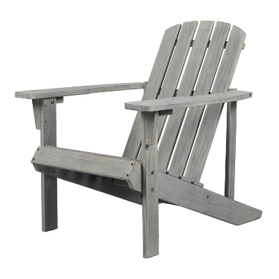 Westport Outdoor Patio Traditional Acacia Wood Adirondack Chair - JONATHAN Y 8 Westport Outdoor Patio Traditional Acacia Wood Adirondack Chair - JONATHAN Y - Image 8