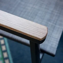 5pc Patio Dining Set With Steel Table With 1.57" Umbrella Hole & Lightweight Aluminum Frame Sling Chairs - Captiva Designs -Sunnydaze Decor Store GUEST 39b1d6c8 b61b 4ace a98e fffbe89acb78