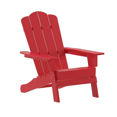 Emma And Oliver Adirondack Chair With Cup Holder, Weather Resistant HDPE Adirondack Chair 14 Emma And Oliver Adirondack Chair With Cup Holder, Weather Resistant HDPE Adirondack Chair - Image 14