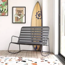 Roberta Indoor/Outdoor Rocker Loveseat - Novogratz