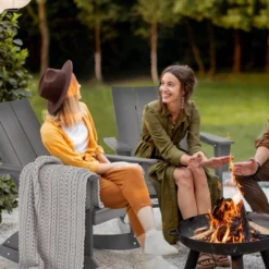 Costway Patio Adirondack Rocking Chair All Weather HDPE Porch Rocker 330lbs Grey Outdoor -Sunnydaze Decor Store GUEST 3b8cac9d e7bf 4441 89d0 2a53b852a7fe