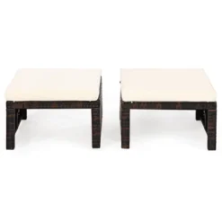 Tangkula 2 PCS Outdoor Wicker Ottoman Patio Rattan Furniture Metal Footrest Seat Square Footstool With Cushion 15 Tangkula 2 PCS Outdoor Wicker Ottoman Patio Rattan Furniture Metal Footrest Seat Square Footstool With Cushion -Sunnydaze Decor Store GUEST 3bc52757 5524 4a2e 87ea ee4b3c4793a3