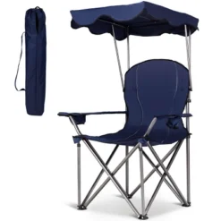 Costway Portable Folding Beach Canopy Chair W/ Cup Holders Bag Camping Hiking Outdoor -Sunnydaze Decor Store GUEST 3bd7416e 1f98 43b7 8a04 cd485323ec58