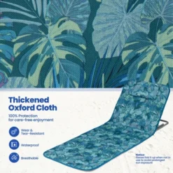 Tangkula 3PCS Folding Beach Mat Set Adjustable Beach Lounge Chair & Side Table Set -Sunnydaze Decor Store GUEST 3bfd13f2 e014 43ca bbef 64c788401d60